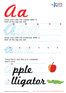 Printables Cursive Capital Words For Kinder Garden cursive letter a worksheet learning is getting joyful with new letters worksheets tracing pdf